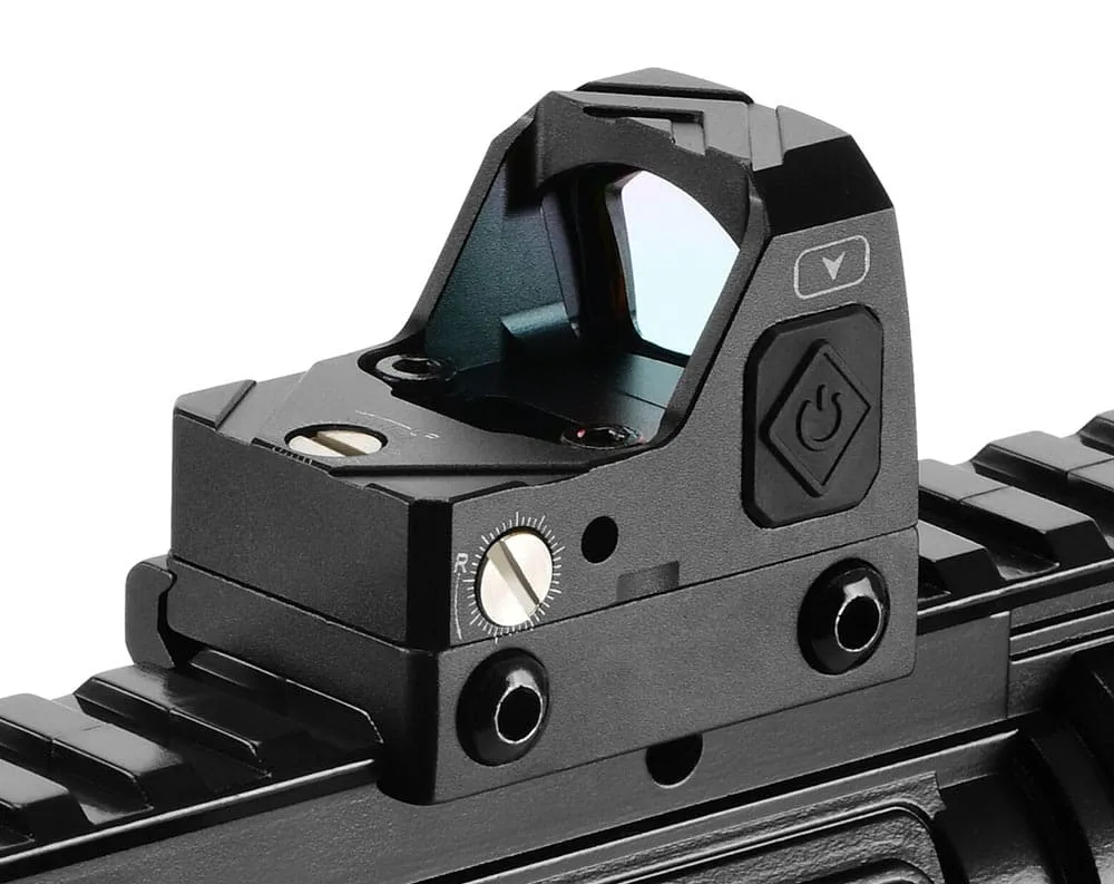 Leuchtpunktvisier V-VISION III Micro Red Dot mit 2 MOA Punkt auf AR 15